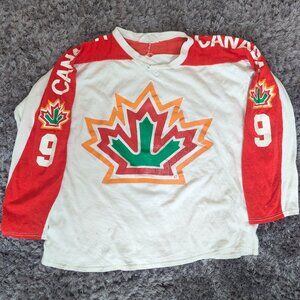 Vintage Rare 1977 Canada Hockey Jersey Wilf Paiement #9